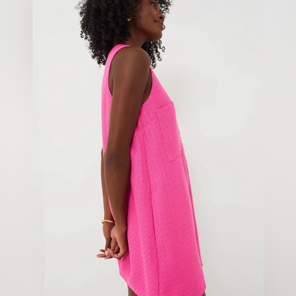 New Without Tags / Hot Pink Textured Myla Romper - Size Large